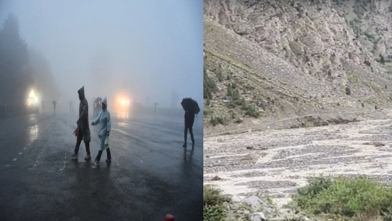 हिमाचल में भारी बारिश का कहर, 105 सड़कें बाधित; लाहौल में बादल फटने से सड़क बही