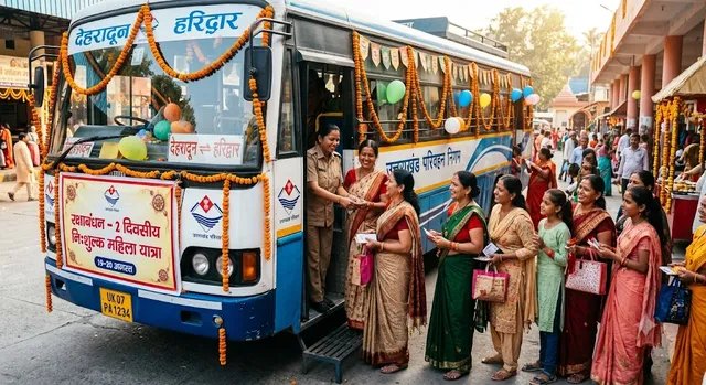 रक्षाबंधन पर फ्री बस सेवा शुरू होते ही उमड़ी भीड़, बाराबंकी में 3-4 घंटे इंतजार; बसों की कमी