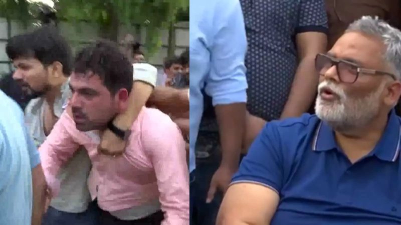 पप्पू यादव की प्रेस कॉन्फ्रेंस में हंगामा, सांसद ने चाकू से हमले की कोशिश का लगाया आरोप