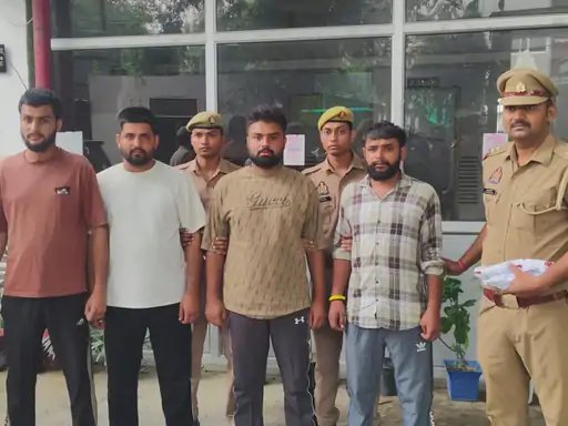 मुजफ्फरनगर में एनकाउंटर के बाद 4 बदमाश गिरफ्तार, पुलिस पर की थी फायरिंग; हथियार बरामद