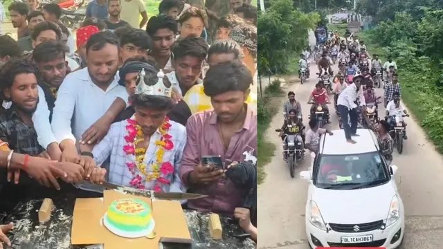 तलवार से केक काटने के बाद सड़क पर स्टंटबाजी, दो सगे भाई गिरफ्तार