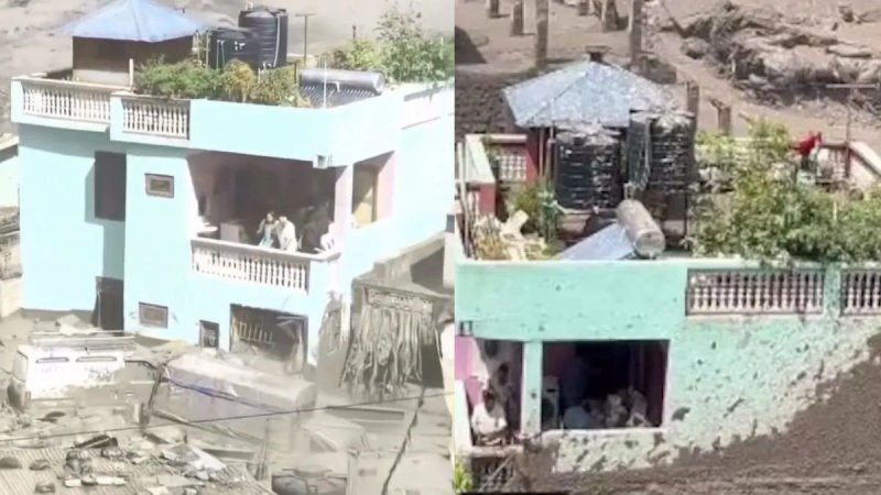 पुल-घर सब बह गए, नहीं हिला ये हरा मकान; नेपाल बाढ़ का वीडियो देख हैरान हुए लोग