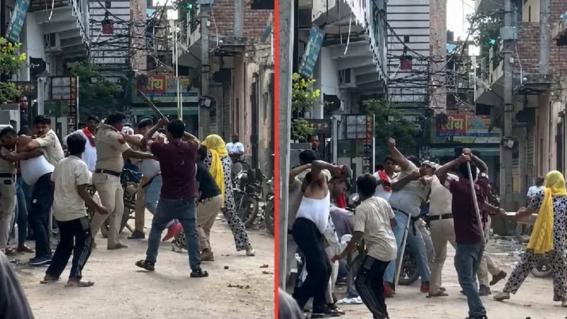 दिल्ली में पुलिसकर्मियों पर हमला, आंखों में मिर्च पाउडर डालकर ईंट-डंडों से पीटा; 3 घायल