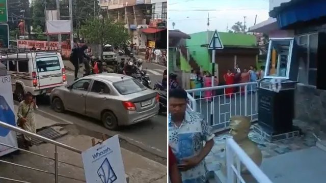 शिलांग में KSU की बाइक रैली के दौरान हिंसा, सरकारी गाड़ियों में आगजनी; प्रतिमाएं क्षतिग्रस्त