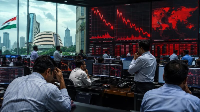 शेयर बाजार में बड़ी गिरावट, सेंसेक्स 166 अंक टूटा; निफ्टी भी फिसला