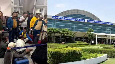 वाराणसी एयरपोर्ट पर हथियार की जांच के दौरान चली गोली, दो सुरक्षा कर्मी घायल