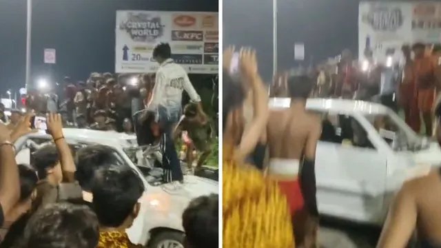 हरिद्वार के मंगलौर में कार की साइड लगने से कांवड़ खंडित, गुस्साए कांवड़ियों ने की जमकर तोड़फोड़