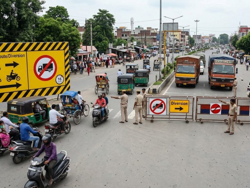 ईद मिलादुन्नबी पर बरेली में ट्रैफिक डायवर्जन, 25 अगस्त शाम से लागू होंगे बदलाव