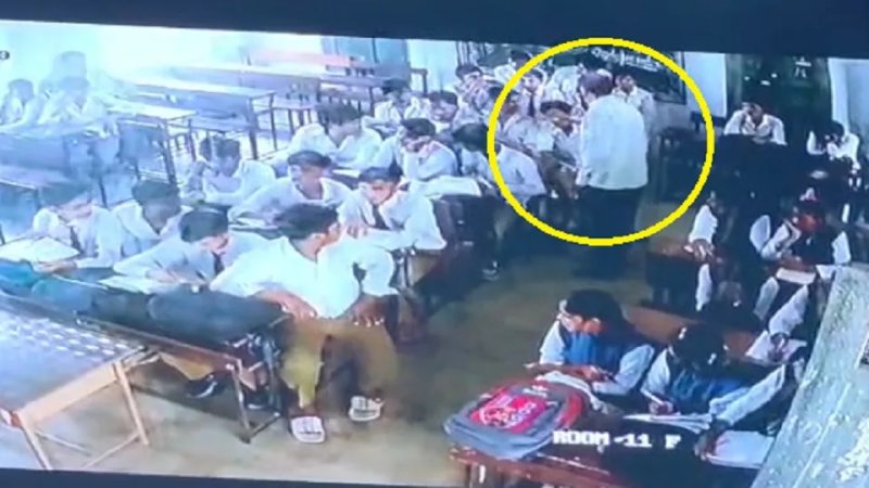 हस्तिनापुर कॉलेज में 13 वर्षीय छात्र की पिटाई का आरोप, CCTV वीडियो वायरल