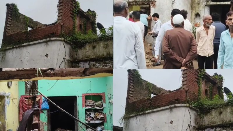 प्रतापगढ़: भारी बारिश में 100 साल पुराना मकान ढहा, एक ही परिवार के 6 लोगों की मौत