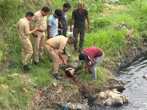मुजफ्फरनगर में पारिवारिक विवाद से नाराज महिला नाले में कूदी, पुलिस ने बचाकर अस्पताल पहुंचाया