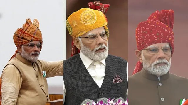 लाल जोधपुरी बंधेज से टाई-एंड-डाई तक, हर साल ऐसे बदला पीएम मोदी का स्वतंत्रता दिवस लुक