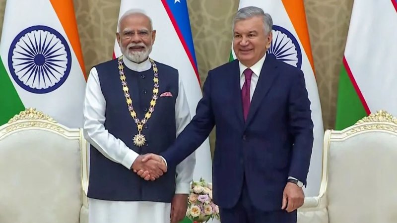 उज्बेकिस्तान ने PM मोदी को दिया सर्वोच्च नागरिक सम्मान, यूरेनियम सप्लाई पर भी बनी सहमति