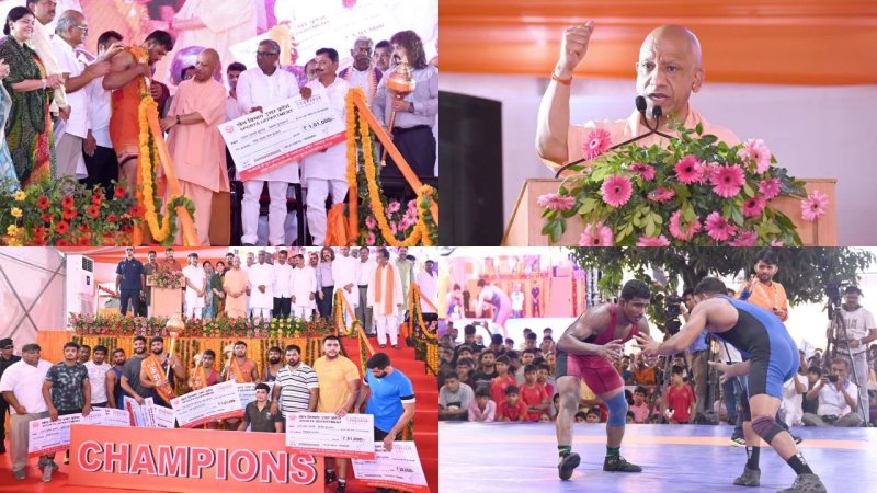 सीएम योगी का युवाओं को संदेश, माफिया और नशे से रहें दूर; 500 और खिलाड़ियों को मिलेगी नौकरी