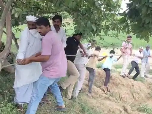 मुजफ्फरनगर: रोहाना के जंगल में कुएं में गिरी नीलगाय, वन विभाग ने सुरक्षित निकाला