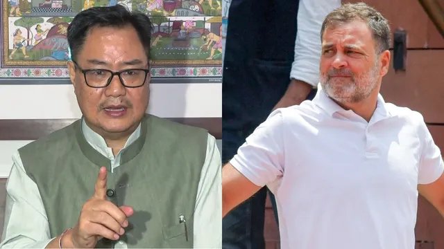 संसद में गतिरोध खत्म करने की कोशिश, किरेन रिजिजू ने राहुल गांधी से की मुलाकात; विपक्ष ने रखी शर्त