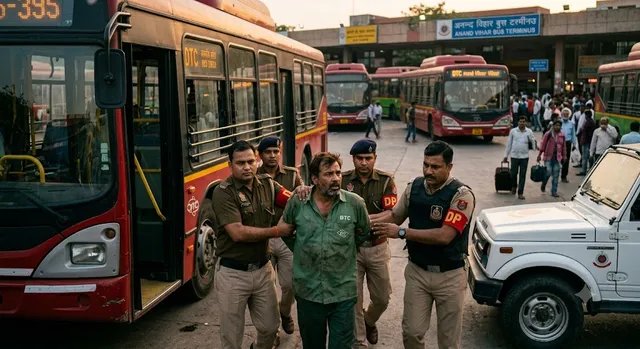 द्वारका पुलिस की कार्रवाई, छेड़छाड़ के मामले में घोषित अपराधी बस अड्डे से गिरफ्तार