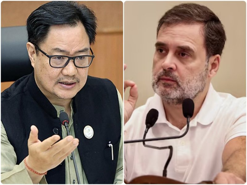‘राहुल गांधी की ब्रिगेड का काम हंगामा करना’, रिजिजू ने कांग्रेस पर लगाए गंभीर आरोप
