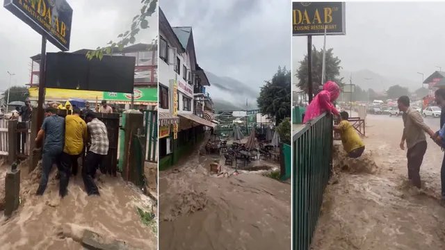 पहलगाम में बादल फटने से बाढ़ जैसे हालात, राजौरी में नदी के तेज बहाव में फंसे 6 लोग बचाए गए