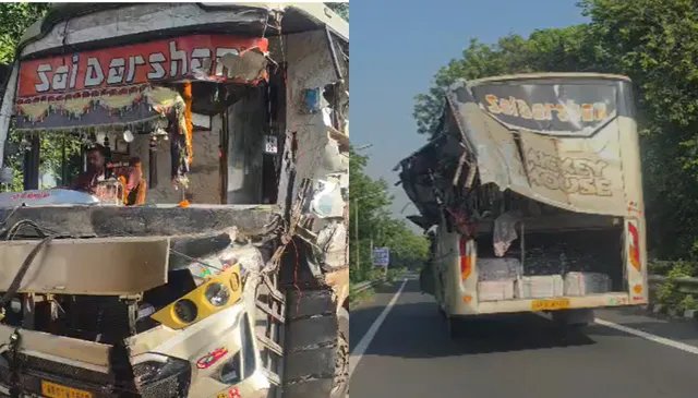 गुजरात में बस-ट्रक की जोरदार टक्कर, 5 यात्रियों की मौत; 5 गंभीर घायल