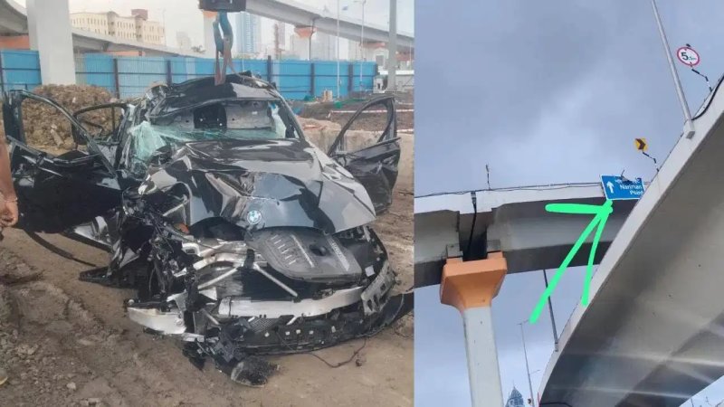 मुंबई: कोस्टल रोड पर भीषण हादसा, ब्रिज से नीचे गिरी BMW कार; तीन की मौत