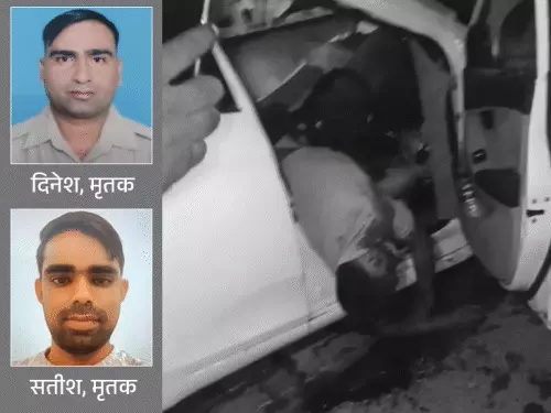 मुजफ्फरनगर में ट्रक से टकराई तेज रफ्तार कार, दो दोस्तों की मौके पर मौत