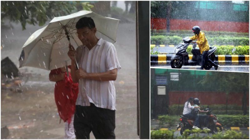 दिल्ली-एनसीआर में बारिश से मौसम हुआ सुहाना, IGI एयरपोर्ट पर 400 उड़ानें लेट
