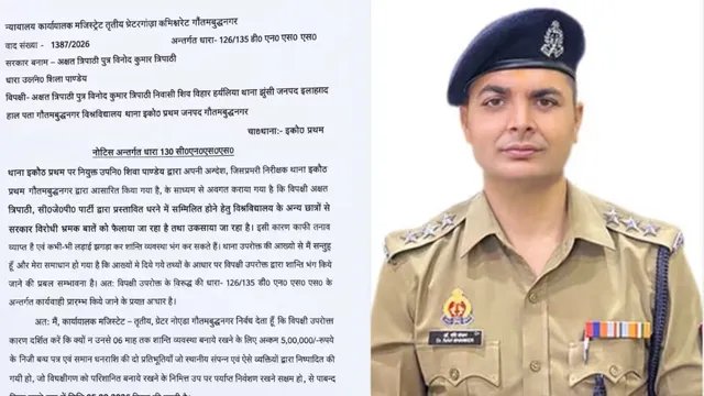 सुप्रीम कोर्ट के आदेश के बावजूद छात्र को नोटिस, ACP डॉ. रवि शंकर मिश्रा निलंबित