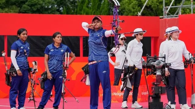 एशियन गेम्स 2026: भारतीय महिला कंपाउंड आर्चरी टीम ने जीता स्वर्ण पदक