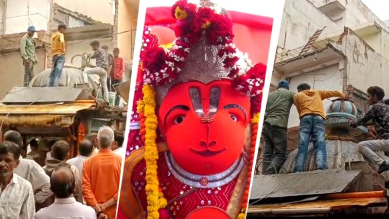 उज्जैन: सतीगेट के खड़े हनुमान मंदिर की प्रतिमा पर फैसला अटका, प्रशासन अब तक नहीं बना सका योजना
