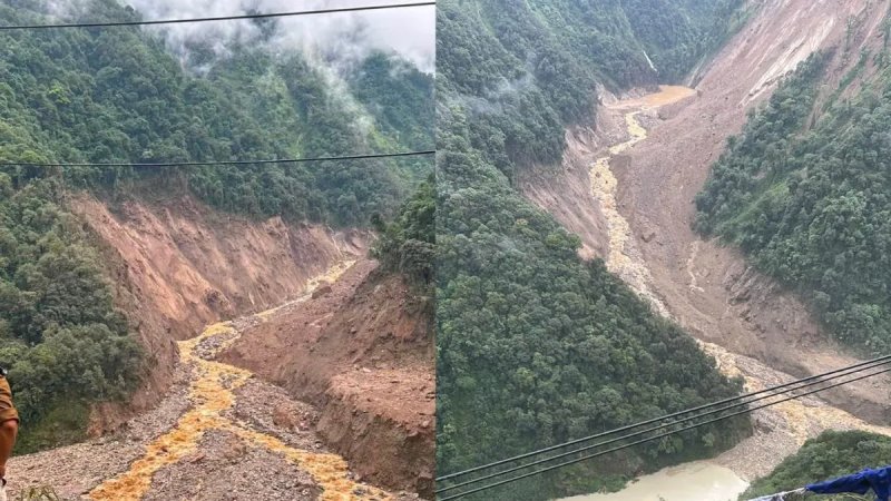 सिक्किम के मंगन में बड़ा भूस्खलन, तीस्ता नदी का प्रवाह प्रभावित; अलर्ट जारी