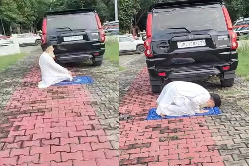 मुरादाबाद: सर्किट हाउस में रास्ते पर नमाज पढ़ने का वीडियो वायरल, सपा विधायक के चाचा पर FIR दर्ज