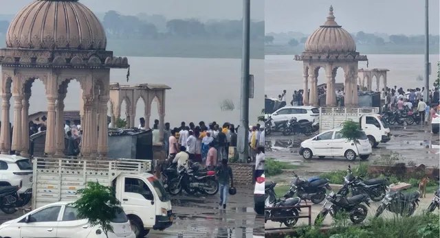 गोरखपुर में गुरु गोरक्षनाथ घाट पर भरभराकर गिरा गुंबद, दो की मौत और कई घायल