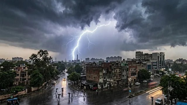 गाजियाबाद में भारी बारिश और वज्रपात का अलर्ट, 6 सितंबर तक येलो अलर्ट