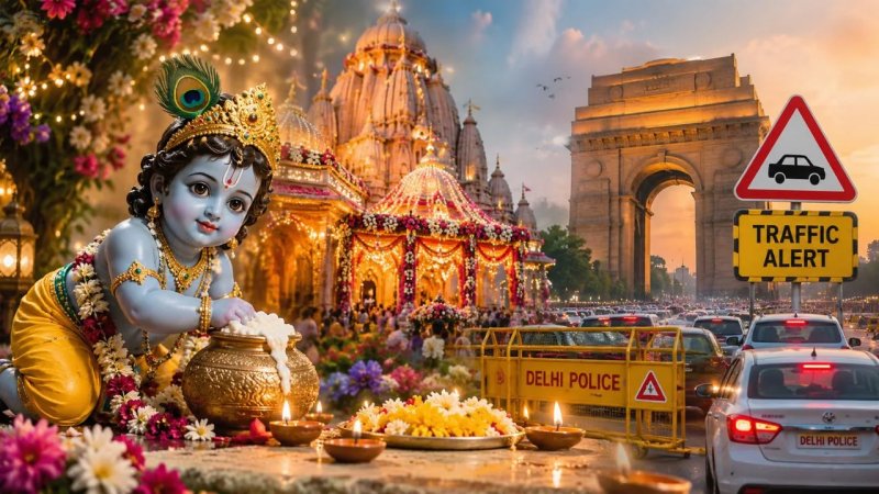 जन्माष्टमी पर कृष्णमय हुई दिल्ली, मंदिरों में आज होंगे भव्य आयोजन