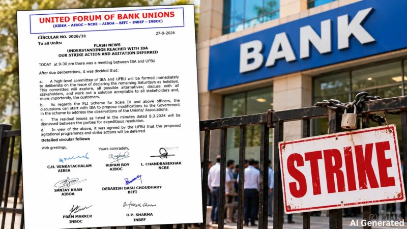 बैंक कर्मचारियों की 3 दिन की हड़ताल टली, IBA-UFBU बैठक में बनी सहमति