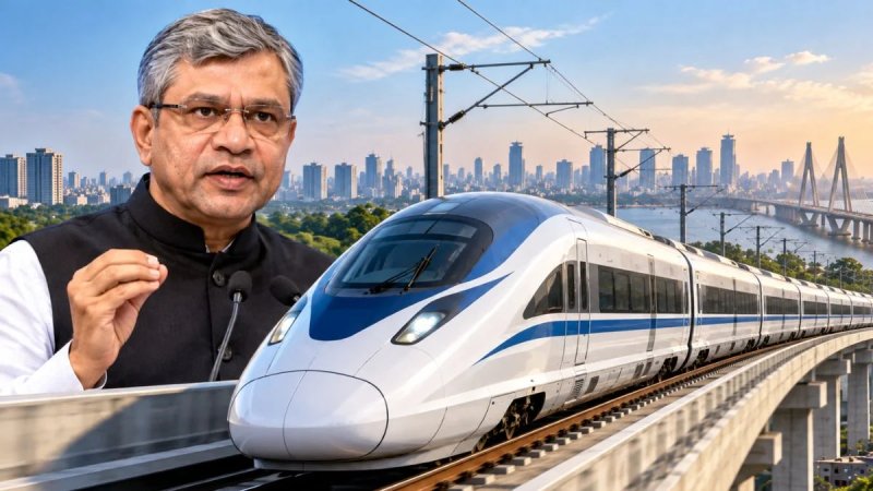अश्विनी वैष्णव का बड़ा ऐलान, 2027 में शुरू होगा भारत की बुलेट ट्रेन का ट्रायल