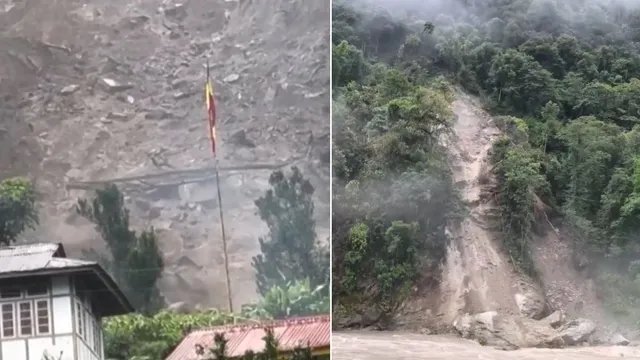 सिक्किम में भारी बारिश से भूस्खलन, NH-10 समेत कई सड़क मार्ग प्रभावित