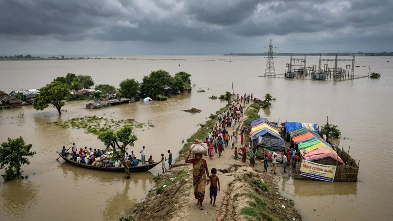 बिहार में बाढ़ से बिगड़े हालात, कई जिलों में गंगा खतरे के निशान से ऊपर