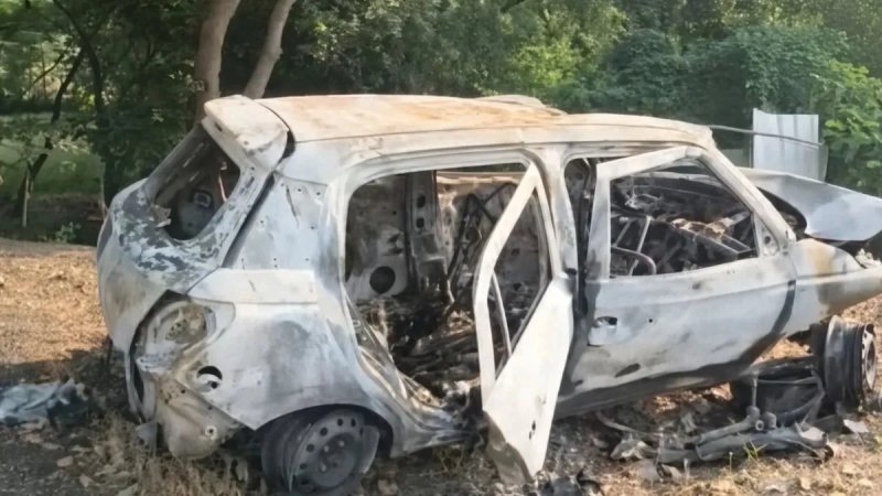 धार में कार में आग लगने से 4 युवकों की जिंदा जलकर मौत, एक गंभीर रूप से झुलसा