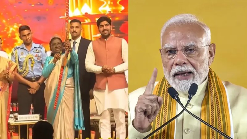 दिल्ली में धूमधाम से मनाया गया दशहरा, राष्ट्रपति मुर्मू और पीएम मोदी भी हुए शामिल