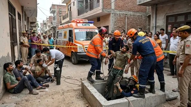 दिल्ली के छावला में जहरीली गैस से युवक की मौत, तीन लोग घायल