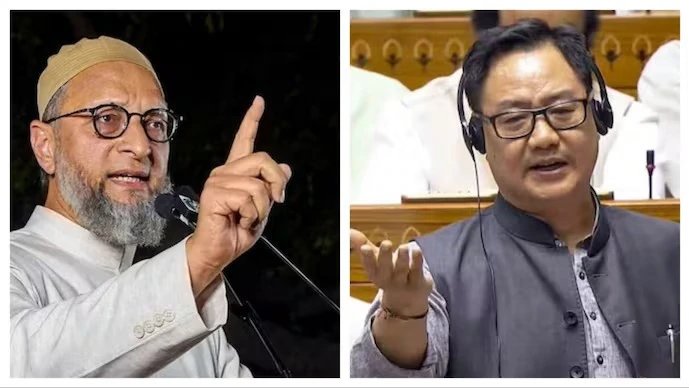 एलन मस्क पर ओवैसी के बयान की किरेन रिजिजू ने की तारीफ, राहुल गांधी पर भी निशाना