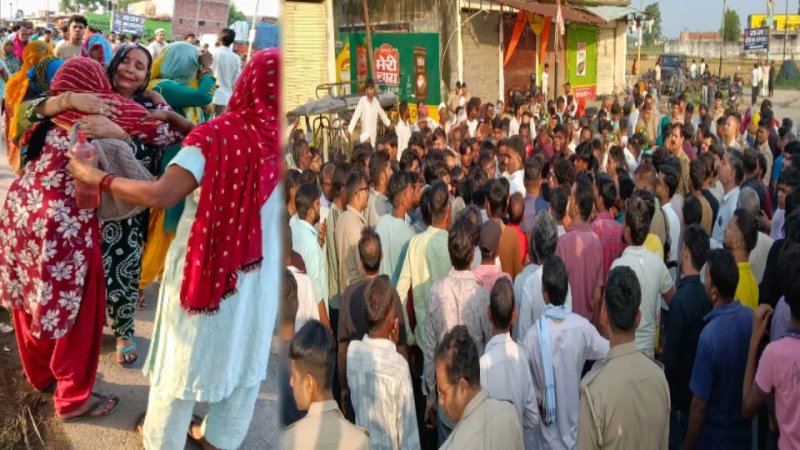 मेरठ में गैस सिलेंडरों से भरे ट्रक ने बाइक को कुचला, महिला और नवजात की मौत