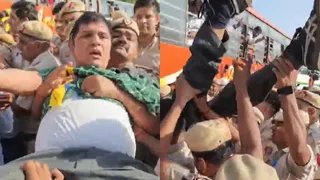 इंडिया गेट मार्च में सौरभ भारद्वाज को उल्टा ले गई पुलिस, वीडियो वायरल होने पर भड़के केजरीवाल