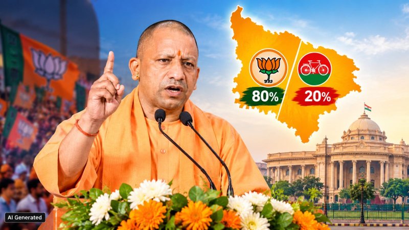 राज्यसभा चुनाव ने बता दिया यूपी विधानसभा चुनाव का परिणाम, 80% बनाम 20% की होगी लड़ाई: सीएम योगी