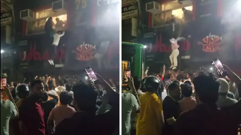 दिल्ली के मौजपुर में उधम रेस्टोरेंट के किचन में आग, पहली मंजिल से कूदने लगे लोग