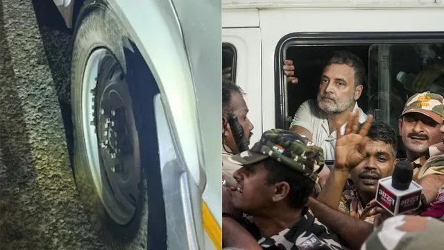 जंतर-मंतर जाने से रोके गए विपक्षी सांसद, प्रियंका गांधी सड़क पर लेटीं; राहुल हिरासत में