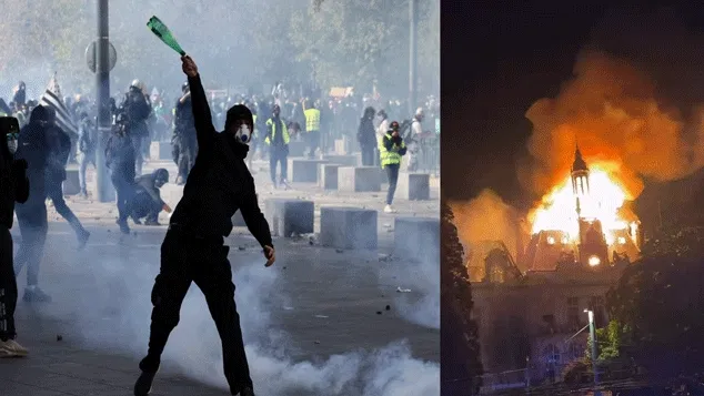 फ्रांस में हिंसक प्रदर्शनों के बीच भारतीय दूतावास की एडवाइजरी, नागरिकों को सतर्क रहने की सलाह