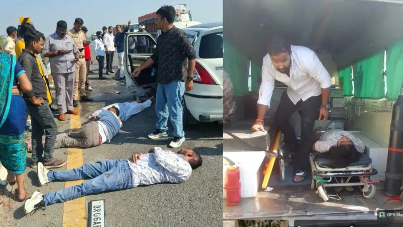सुल्तानपुर में पूर्वांचल एक्सप्रेसवे पर दो कारों की भिड़ंत, दो की मौत